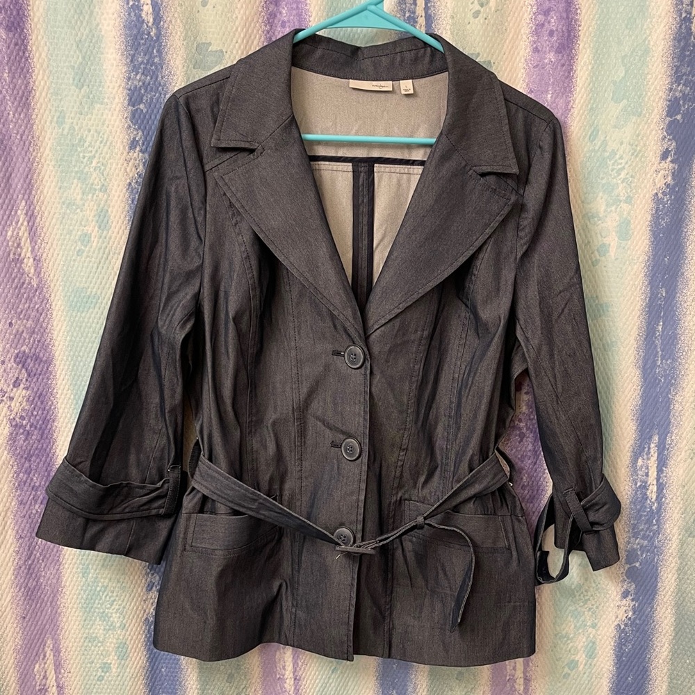 Halogen belted denim shirt size large